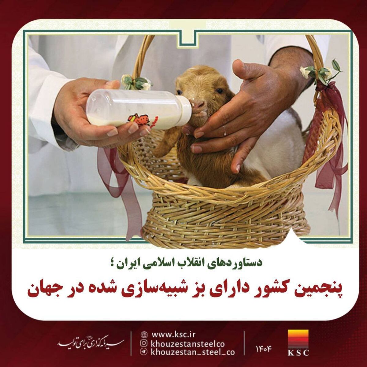 پنجمین کشور دارای بز شبیه‌سازی شده در جهان