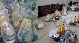 توزیع بسته‌های معیشتی مجتمع طرح‌های اکتشافی سیستان و بلوچستان با کمک سرمایه‌گذار در بزمان