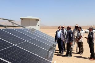 بازدید مدیرعامل شرکت آلومینای ایران از پروژه ساخت نیروگاه خورشیدی