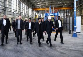 بازدید رئیس هیئت عامل ایمیدرو از کارخانه تولید مفتول مسی ۸ میلی‌متری مجتمع مس سرچشمه/ خودکفایی کشور در تولید مفتول مسی