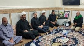 دیدار فرمانده حوزه مقاومت بسیج کارگران و کارخانجات شهید بقایی فولاد خوزستان با خانواده معظم پاسدار شهید محمد حسین سواری از شهدای سرافراز جنگ ۱۲ روزه