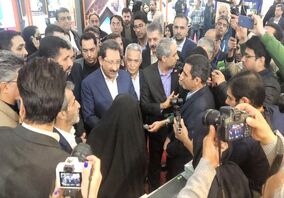 بازدید اتابک از غرفه ایمیدرو در هجدهمین نمایشگاه بین المللی ایران کانمین