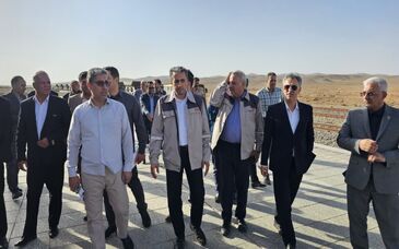 بازدید مدیرعامل اپال کانی پارس و معاون وزیر صمت، نماینده خواف و رشتخوار از ایستگاه راه‌آهن شمتیغ و نقطه صفر مرزی