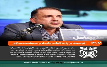 منابع زمین‌شناسی شرکت ملی مس اکنون به رقم قابل توجه ۲۲.۵ میلیارد تن رسیده که ظرفیت بزرگی برای توسعه آینده به شمار می‌رود

