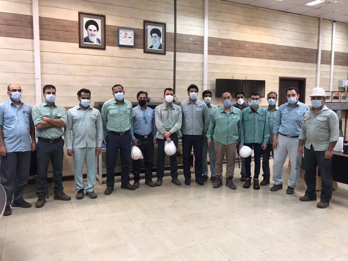 ثبت رکورد‌ سالیانه تولید آهن اسفنجی در فولاد هرمزگان 
