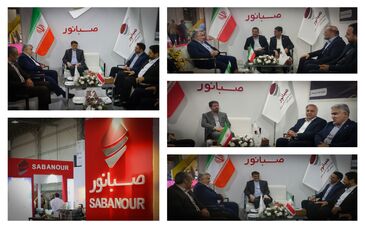 بازدید نمایندگان استان همدان در مجلس از غرفه صبانور در اولین نمایشگاه معدن کشور

