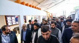 بازدید وزیر معادن افغانستان، رئیس هیات عامل ایمیدرو و معاون معدنی وزارت صمت از غرفه شرکت ملی مس