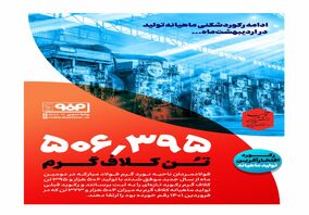 ادامه رکوردشکنی ماهیانه تولید فولاد مبارکه در اردیبهشت‌ماه