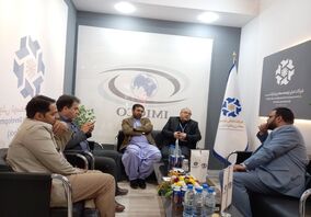 بازدید دکتررحمتیان معاون امور معادن  استان سیستان و بلوچستان، از غرفه هلدینگ تجلی 