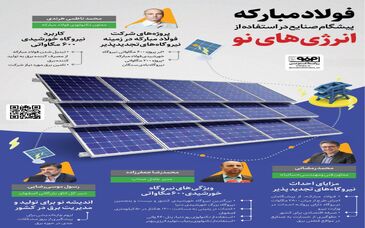 فولادینفو: فولاد مبارکه پیشگام صنایع در استفاده از انرژی‌های نو