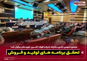 تحقق برنامه های تولید و فروش /  پایداری تولید و توسعه بازارهای جهانی در سال سخت صنعت