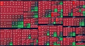 عکس/ بورس روز را آتشین و سرخ شروع کرد

