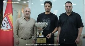 جام قهرمانی لیگ دسته دوم در تالار افتخارات باشگاه فولاد 