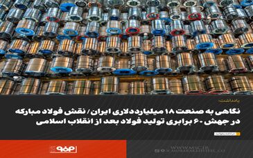 نگاهی به صنعت ۱۸ میلیارددلاری ایران/ نقش فولاد مبارکه در جهش ۶۰ برابری تولید فولاد بعد از انقلاب اسلامی