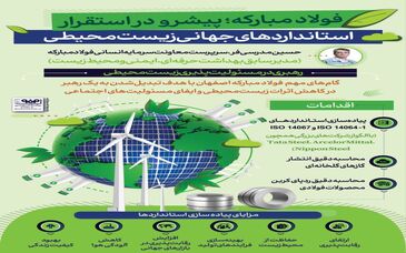 فولادینفو: فولاد مبارکه؛ پیشرو در استقرار استاندردهای جهانی زیست محیطی

