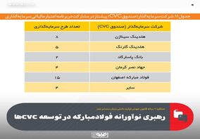 عملکرد ۲ ساله قانون جهش تولید دانش بنیان منتشر شد: رهبری نوآورانه فولادمبارکه در توسعه CVCها