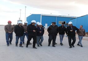 بازدید مهندس حیدر مدیر مجتمع از واحد شمش