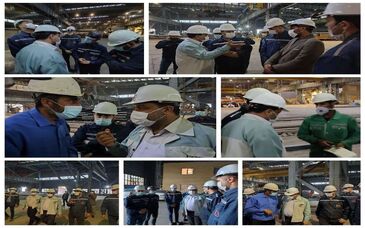  بازدید علی محمدی از واحد‌های عملیاتی شرکت آهن و فولاد ارفع
