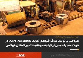 طراحی و تولید کلاف فولادی گرید API X52MS در فولاد مبارکه پس از تولید موفقیت‌آمیز تختال فولادی