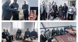 دیدار و عیادت مدیر حوزه ریاست مدیرعامل صبانور با خانواده‌های معظم شهدای اسدآباد

