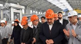 بازدید وزیر صمت از مجتمع صنایع آلومینیوم جنوب در منطقه ویژه لامرد