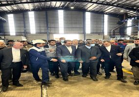 حضور وزیر محترم صنعت، معدن و تجارت، مهندس اتابک و هیات همراه در شرکت صنایع معدنی فولاد سنگان