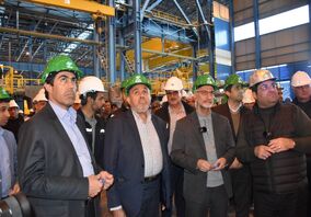 نخستین ذوب فولاد غدیر نی‌ریز انجام شد