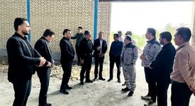 بازدید مدیرعامل شرکت فرآوری معدنی اپال کانی پارس از پروژه سالن ورزشی چندمنظوره شهر قاسم‌آباد