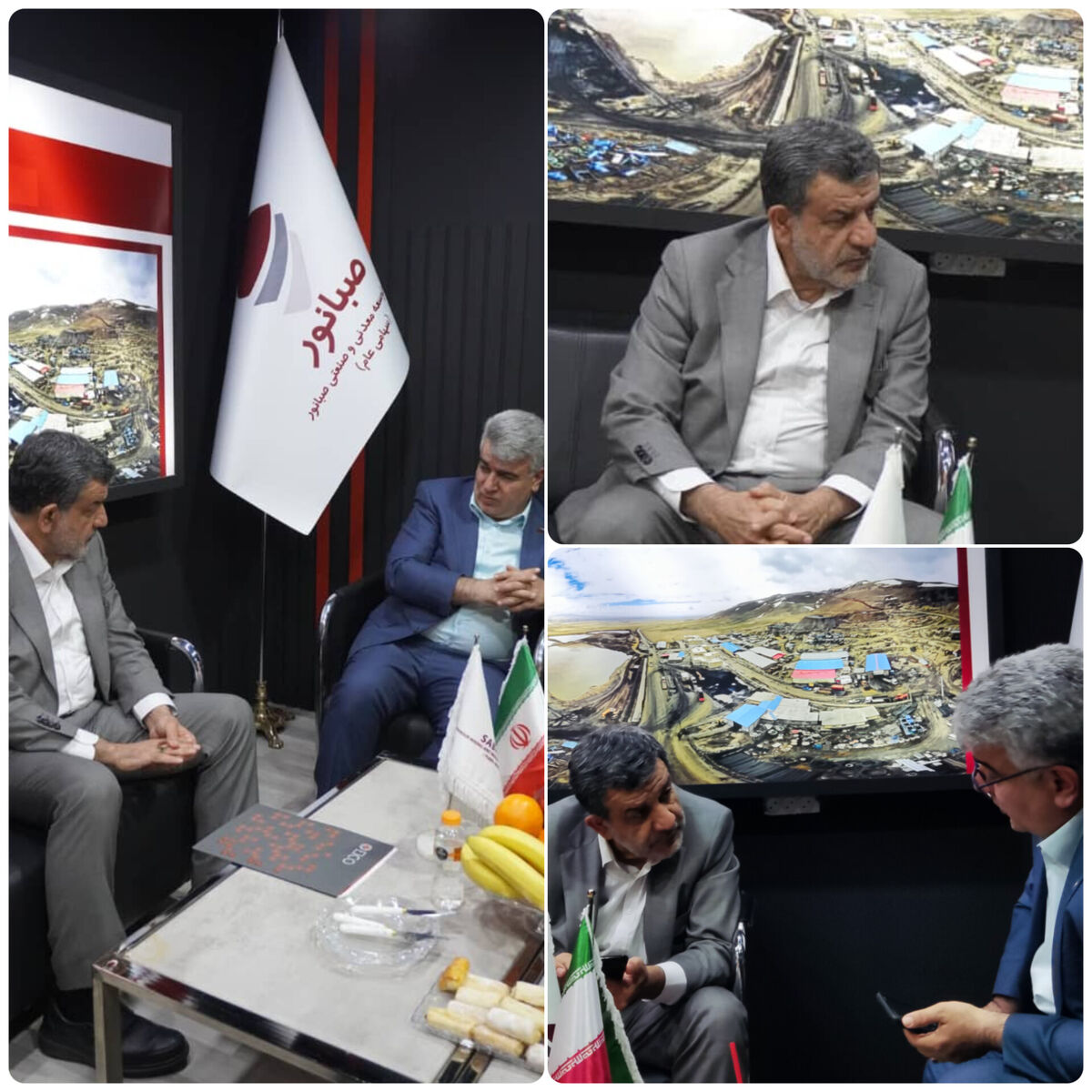 حضور عضو کمیسیون صنایع و معادن مجلس در غرفه صبانور

