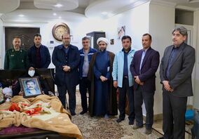 دیدار مدیرعامل فولاد خوزستان با خانواده معظم شهدا