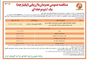 چاپ و انتشار نوبت اول فراخوان مناقصه عمومی یک مرحله ای شرکت آلومینای ایران در روزنامه های

