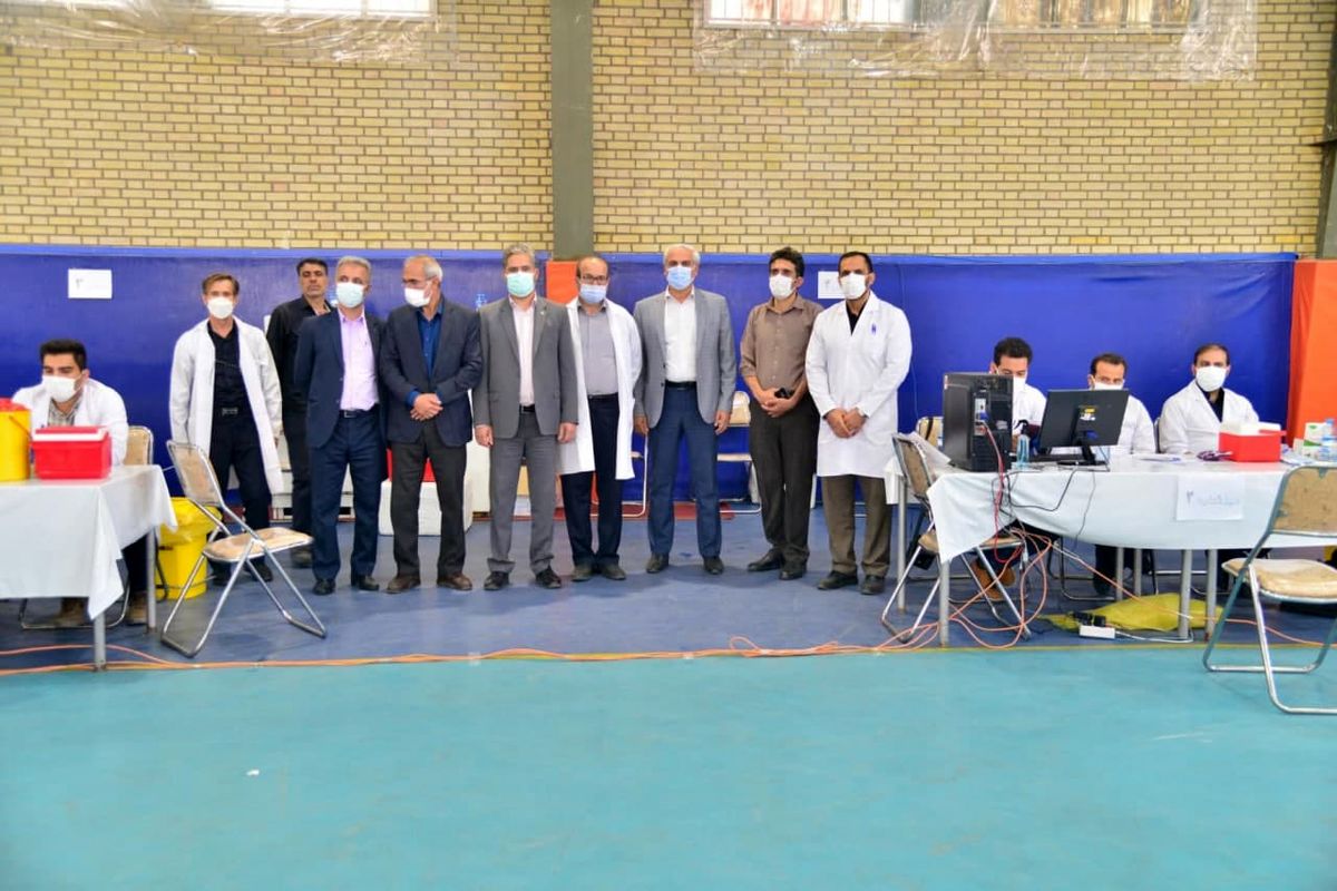 واکسیناسیون عمومی کووید ۱۹( کرونا) کارگران وکارکنان شرکت آلومینیوم ایران ( ایرالکو ) آغاز گردید