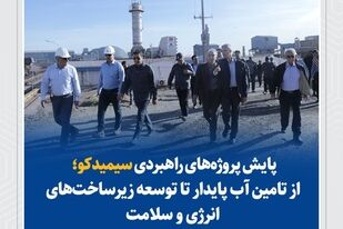 پایش پروژه‌های راهبردی سیمیدکو؛ از تامین آب پایدار تا توسعه زیرساخت‌های انرژی و سلامت
