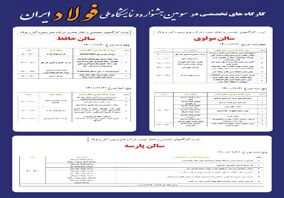 برگزاری ۳۰ کارگاه‌ تخصصی در سومین جشنواره ملی فولاد ایران+ جزئیات کامل