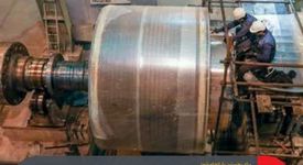 تراشکاری موفقیت‌آمیز کلکتور آرمیچر 60 تنی در کارگاه برق تعمیرگاه مرکزی