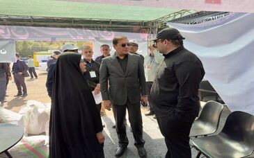 بازدید میدانی مدیرعامل گروه فولاد خوزستان از موکب شهدای شرکت در پایتخت