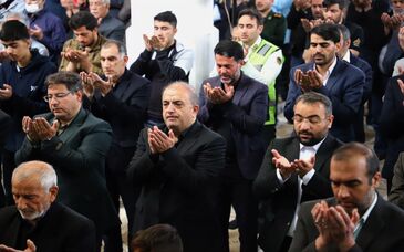 حضور مدیرعامل ذوب‌آهن در نماز جمعه و راهپیمایی روز قدس