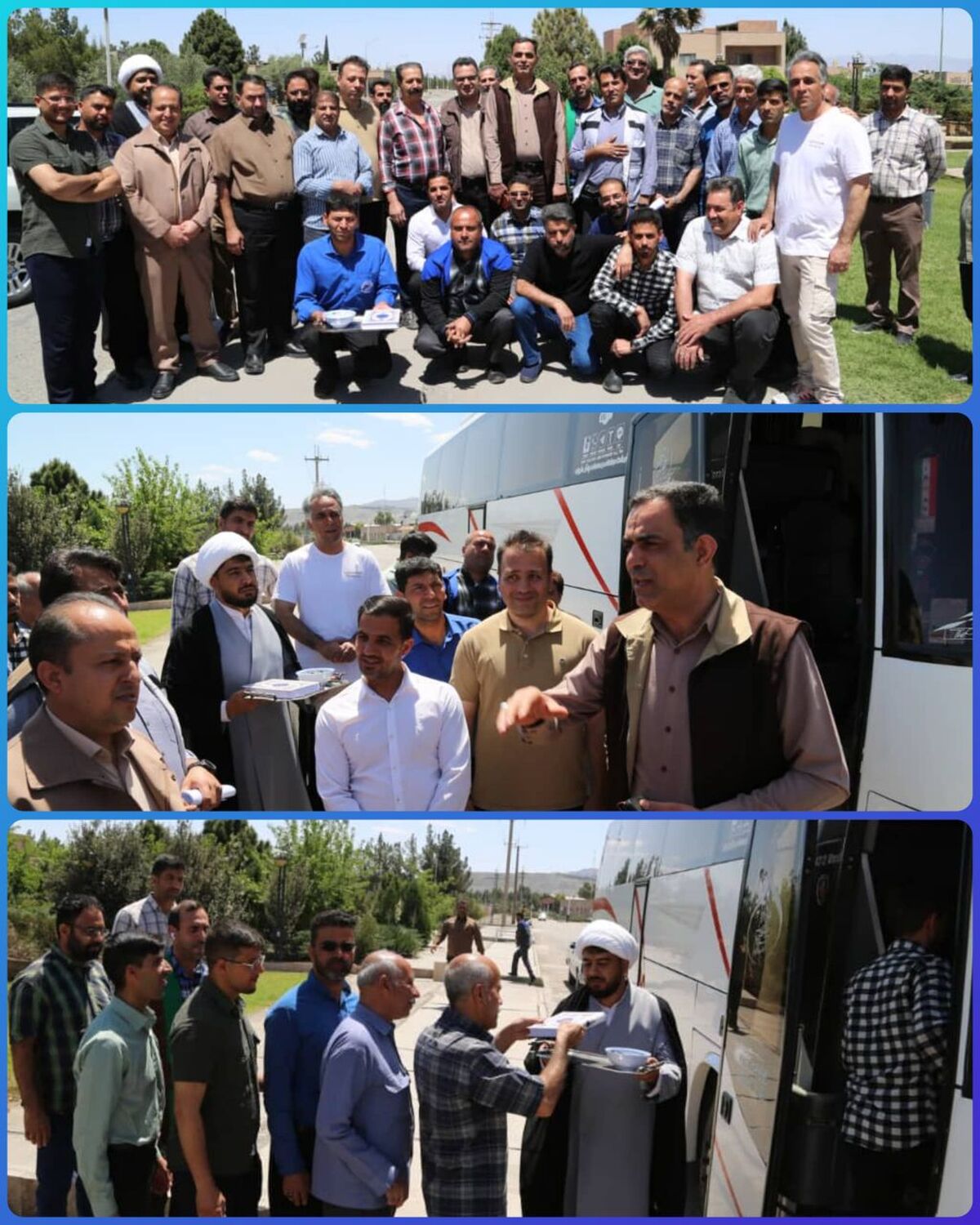 اعزام اولین گروه از کارکنان مجتمع معدنی چادرملو به اردوی راهیان نور غرب کشور