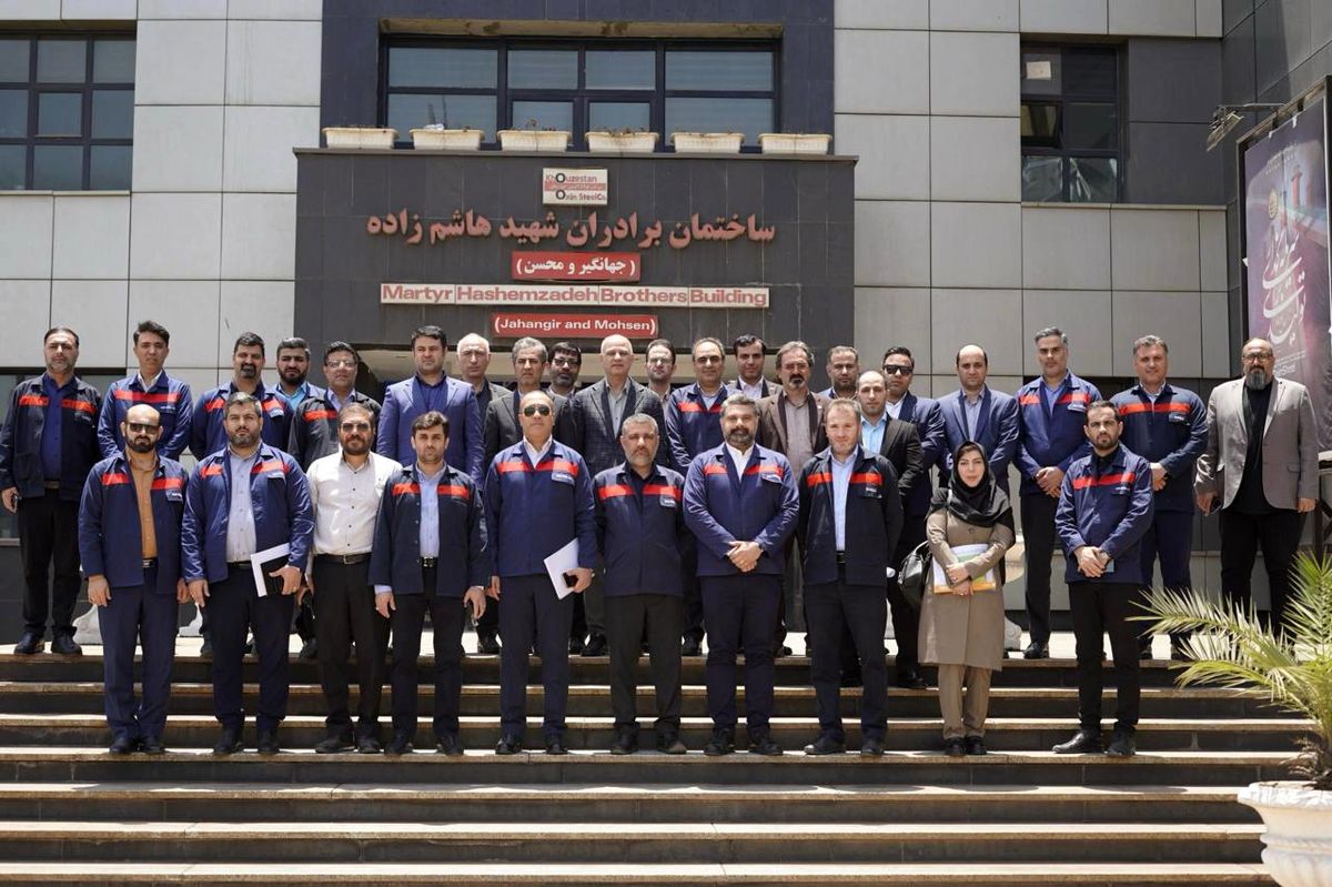 حضور هیأت مدیره صندوق بازنشستگی کشوری و هلدینگ صبا انرژی در شرکت فولاد اکسین خوزستان