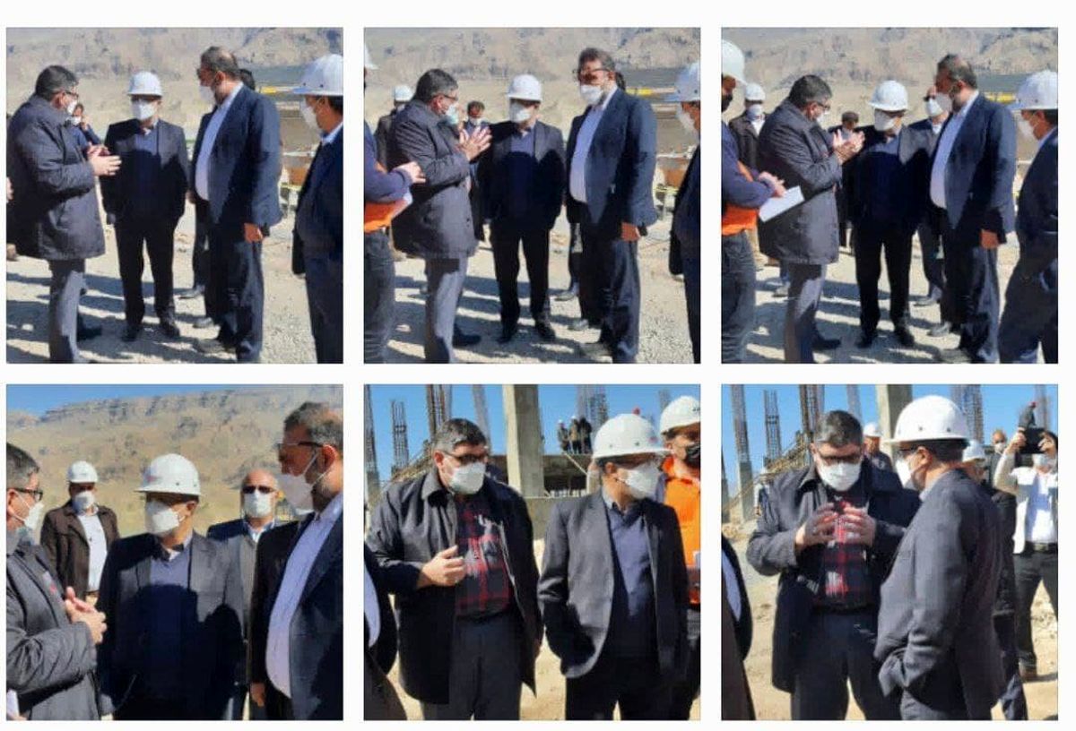 بازدید رئیس هیات عامل ایمیدرو از طرح تولید آهک هیدراته پل دختر (استان لرستان)