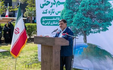 برگزاری آیین روز درختکاری در شرکت فولاد اکسین خوزستان