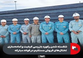 شکسته شدن رکورد بازرسی کیفیت و آماده‌سازی تختال‌های فروش مستقیم در فولاد مبارکه