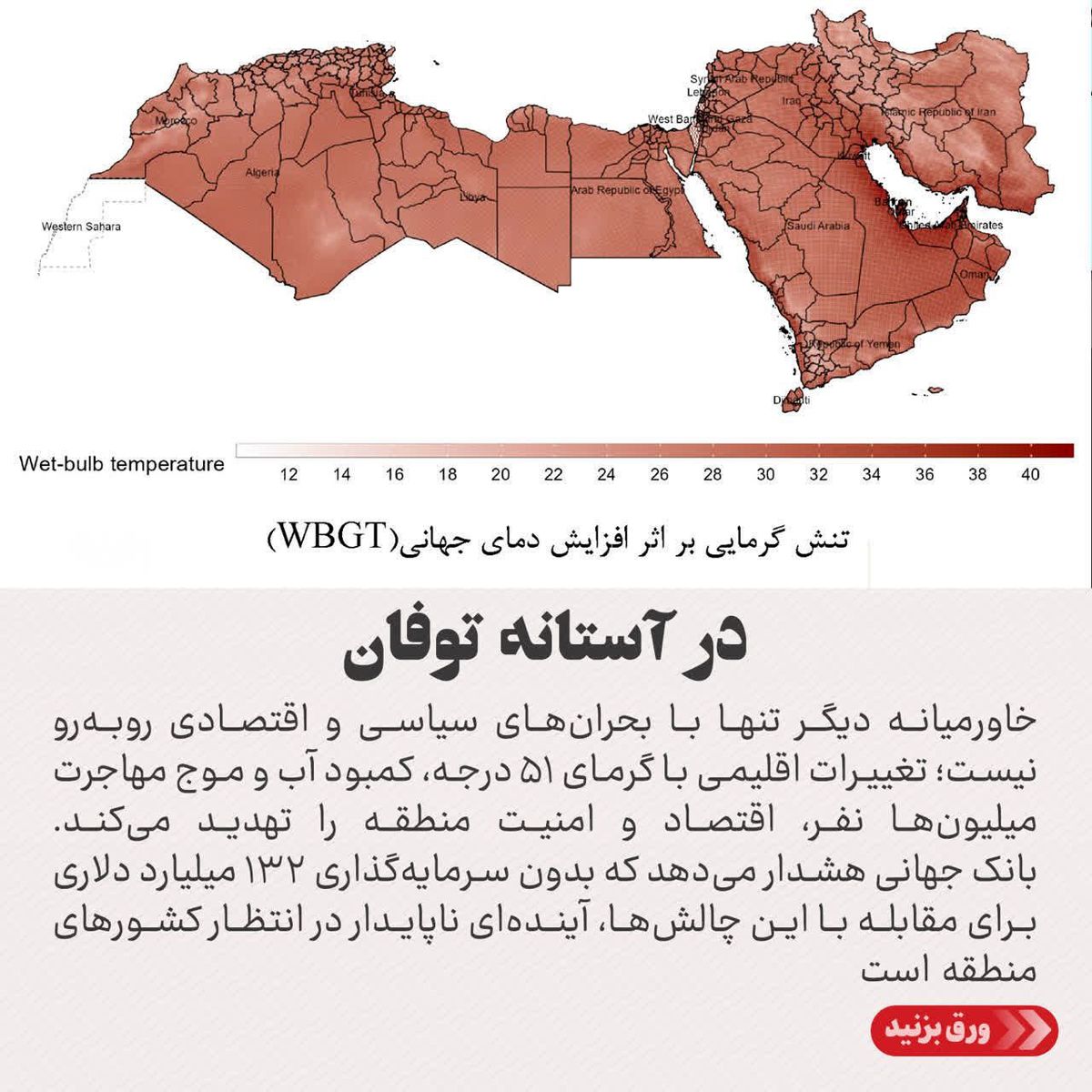 در آستانه توفان/ تنش‌های اقلیمی، چگونه آینده سرمایه‌گذاری در خاورمیانه را با مخاطره روبه‌رو می‌سازد؟
