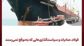 فولاد، صادرات و سیاست‌گذاری‌هایی که به‌موقع نمی‌رسند