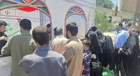 همزمان با روز جهانی کار و کارگر:*موکب پذیرایی شرکت فولاد اکسین و اداره‌ کل تعاون، کار و رفاه اجتماعی استان خوزستان برپا شد*