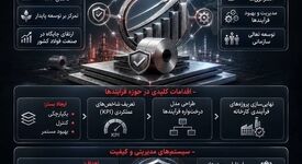 اینفوگرافیک: مسیرهای اجرایی استراتژی و تعالی سازمانی در شرکت فولاد اکسین خوزستان