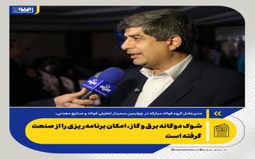 *شوک دوگانه برق و گاز، امکان برنامه‌ریزی را از صنعت گرفته است/انرژی دیگر فقط یک نهاده تولید نیست*