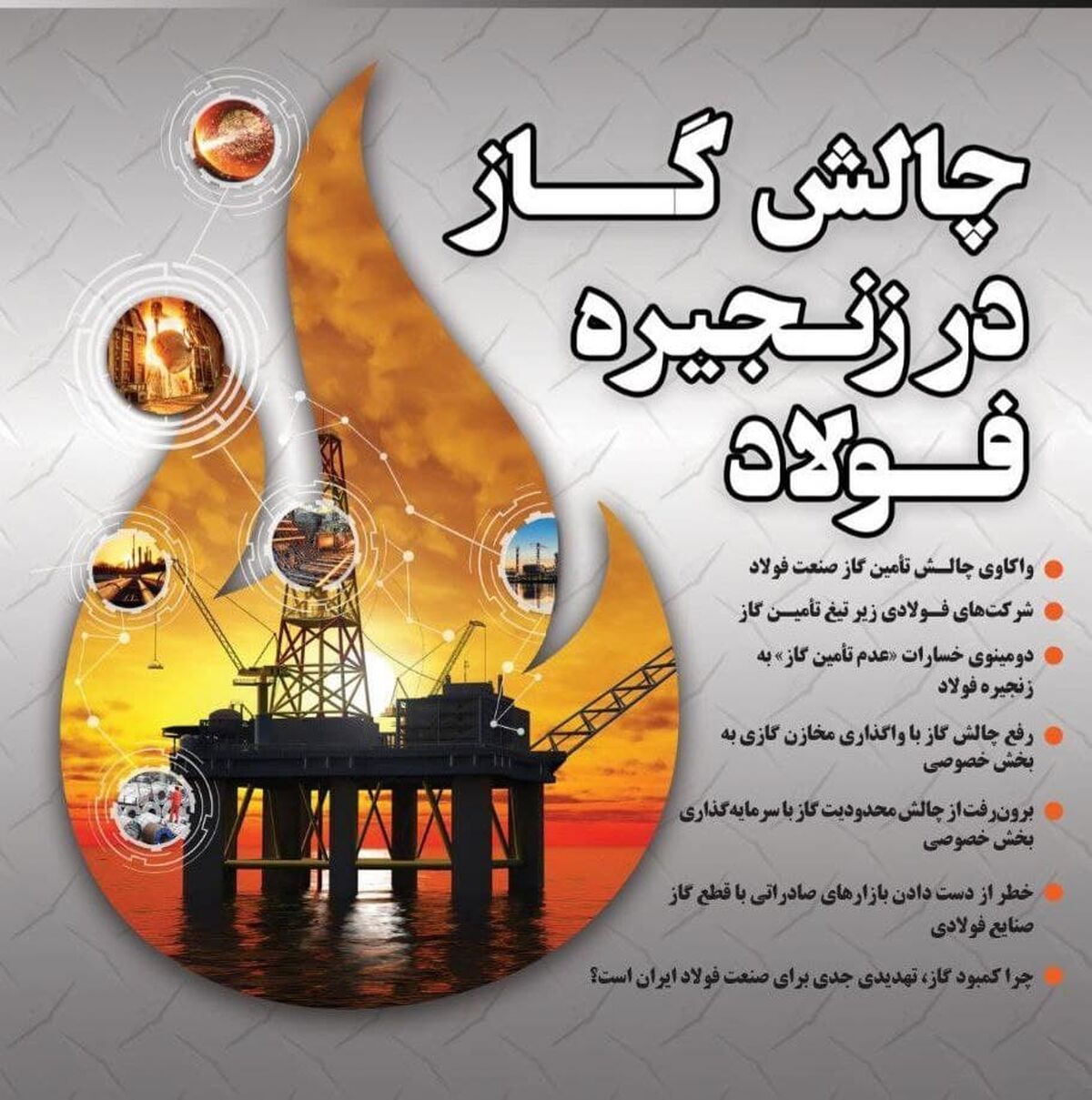 سمینار تخصصی «چالش گاز در زنجیره فولاد» برگزار می‌شود