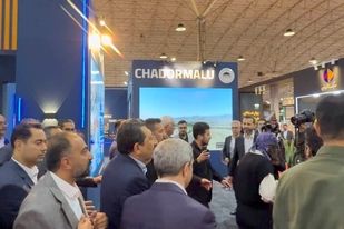 بازدید وزیر صمت از غرفه چادرملو در متافو تبریز