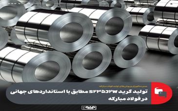 تولید گرید S235J2W مطابق با استانداردهای جهانی در فولاد مبارکه